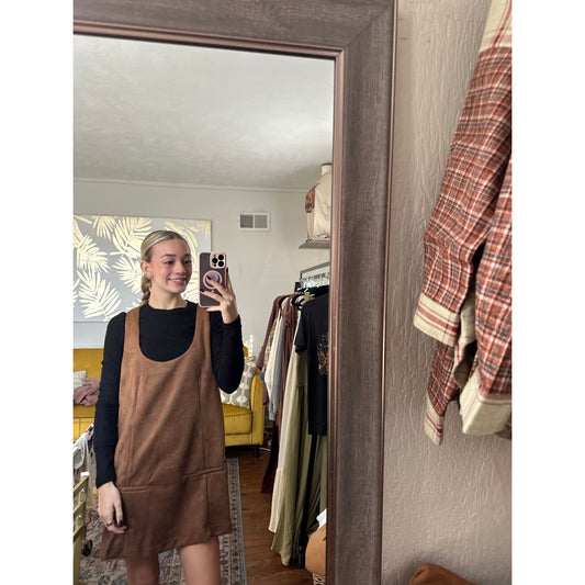 Suede Shift Dress