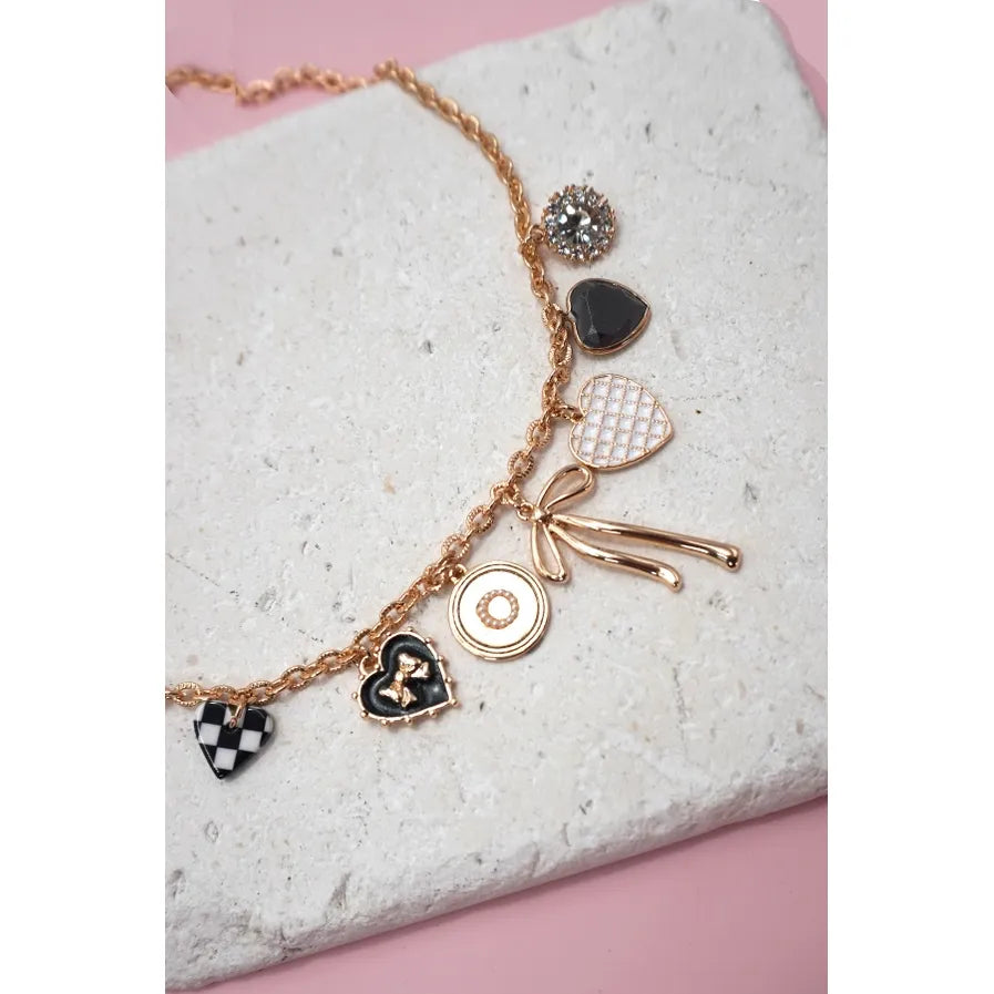 Checkered Charm Necklace