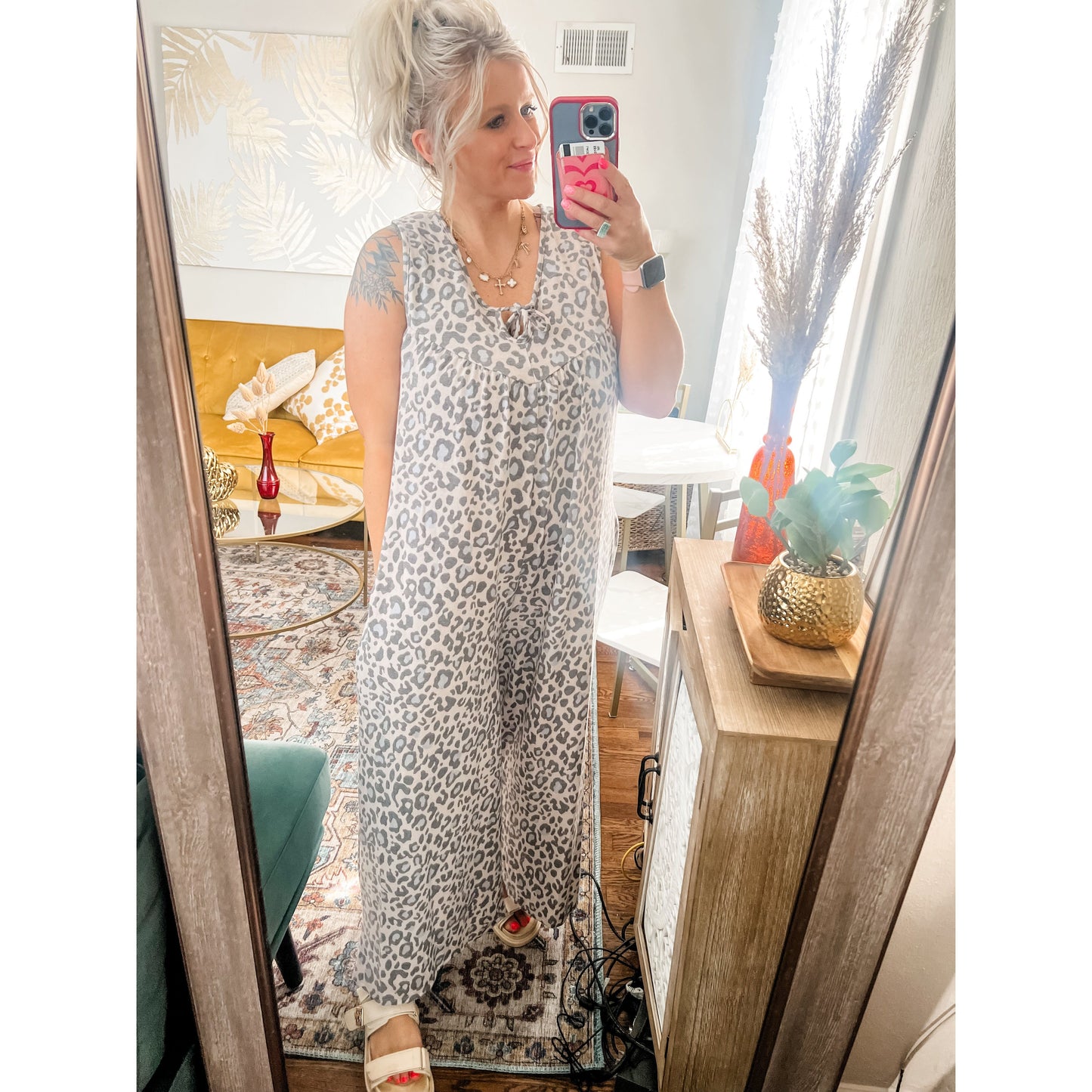 Leopard Print Jumpsuit
