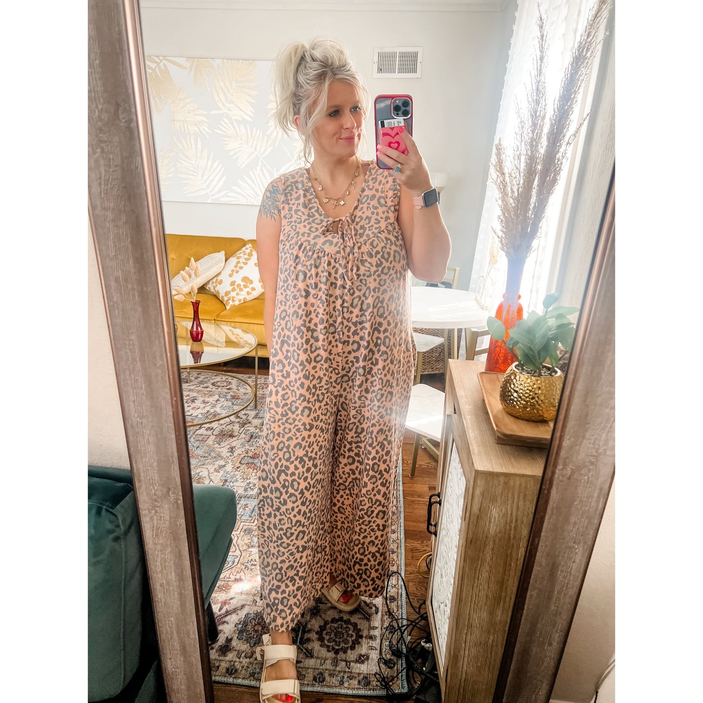 Leopard Print Jumpsuit
