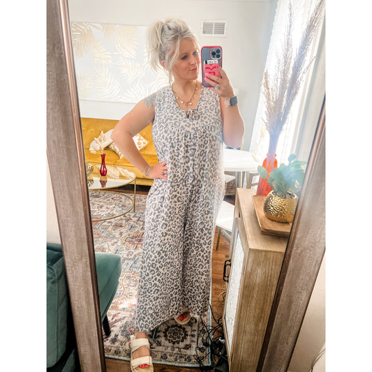 Leopard Print Jumpsuit