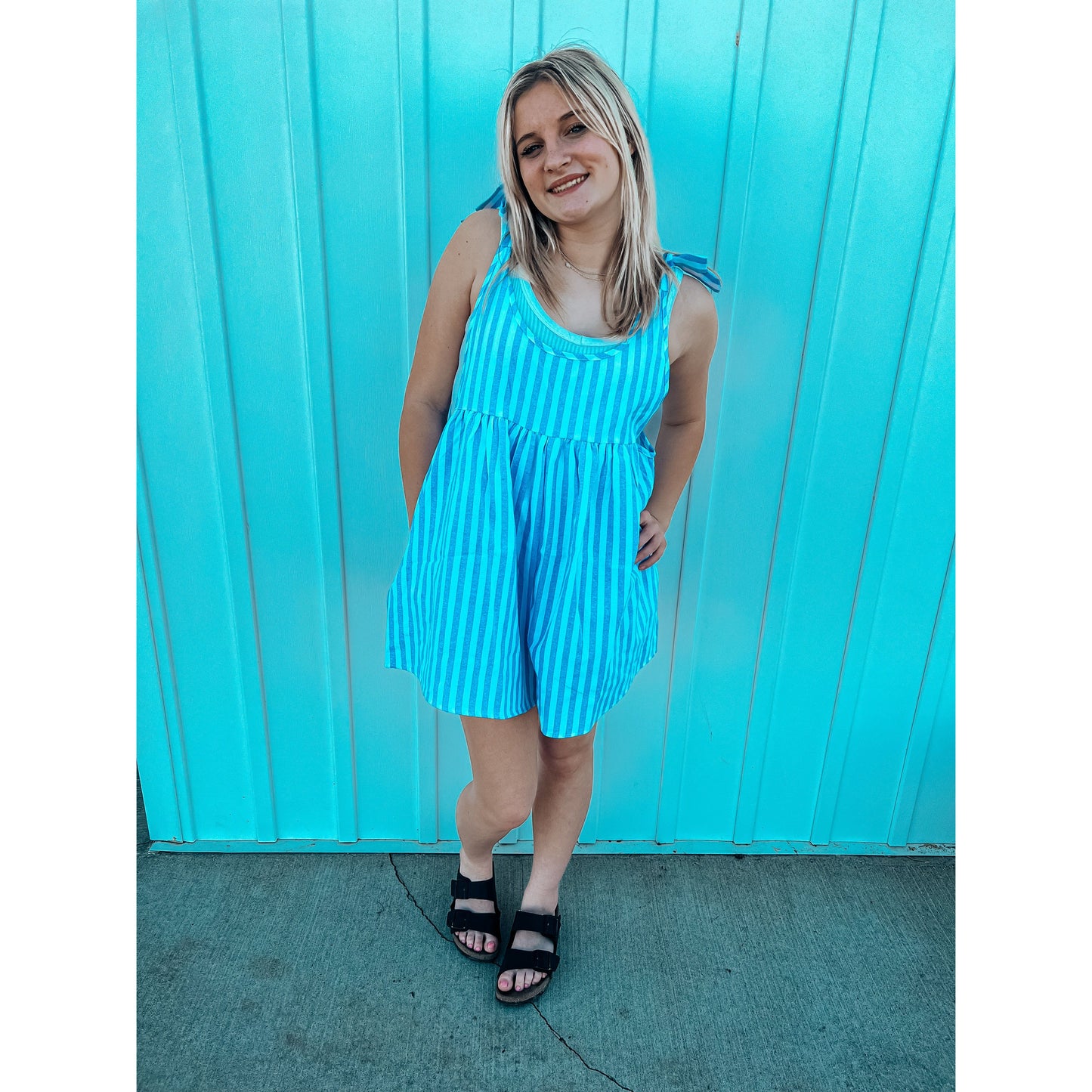 Stripes and Bows Romper