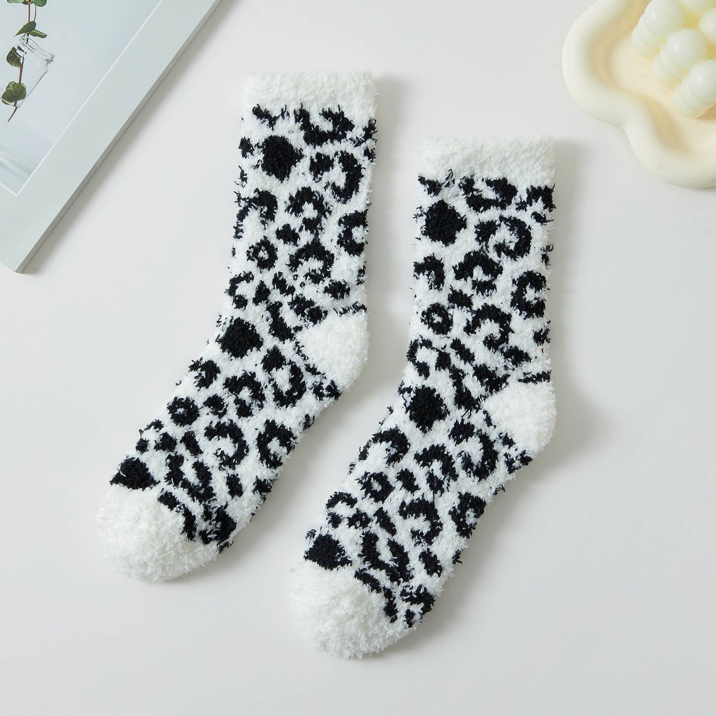 Leopard Fuzzy Socks