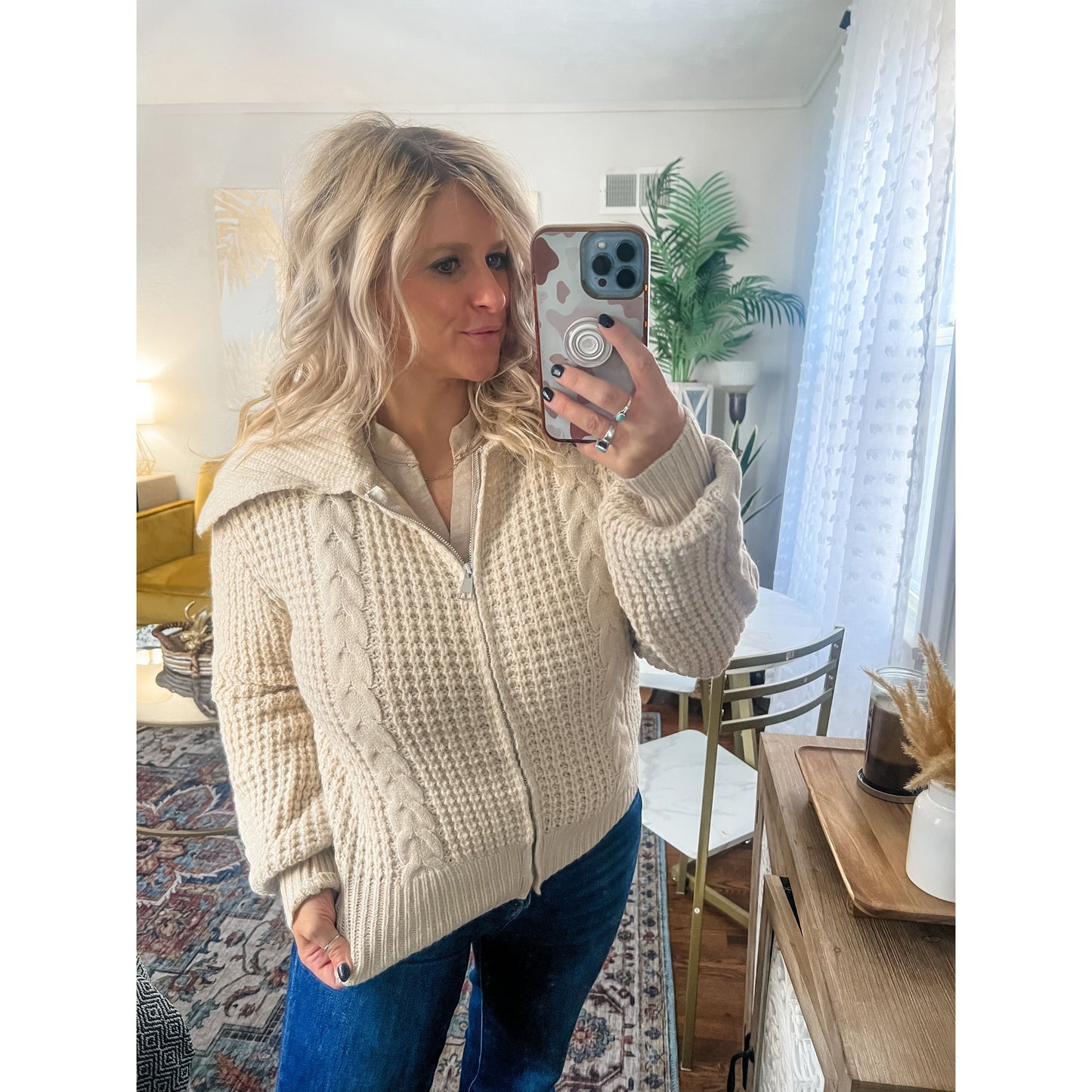 Chunky Cable Knit Sweater