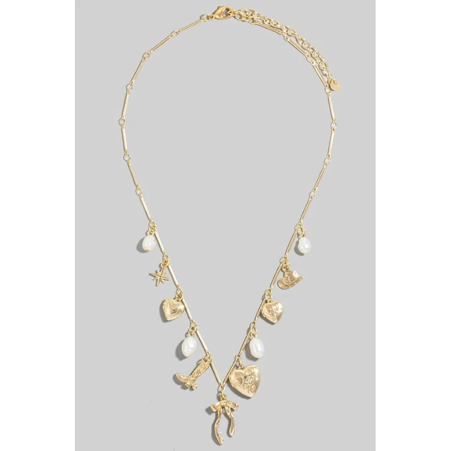 Assorted Love Heart Charm Necklace