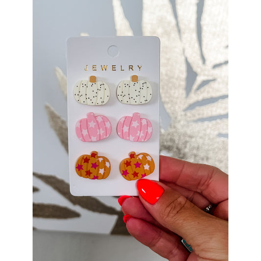 Pumpkin Earring Set