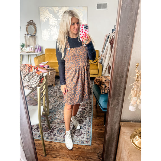 Leopard Romper Dress