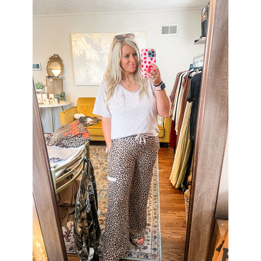 Leopard Print Pants