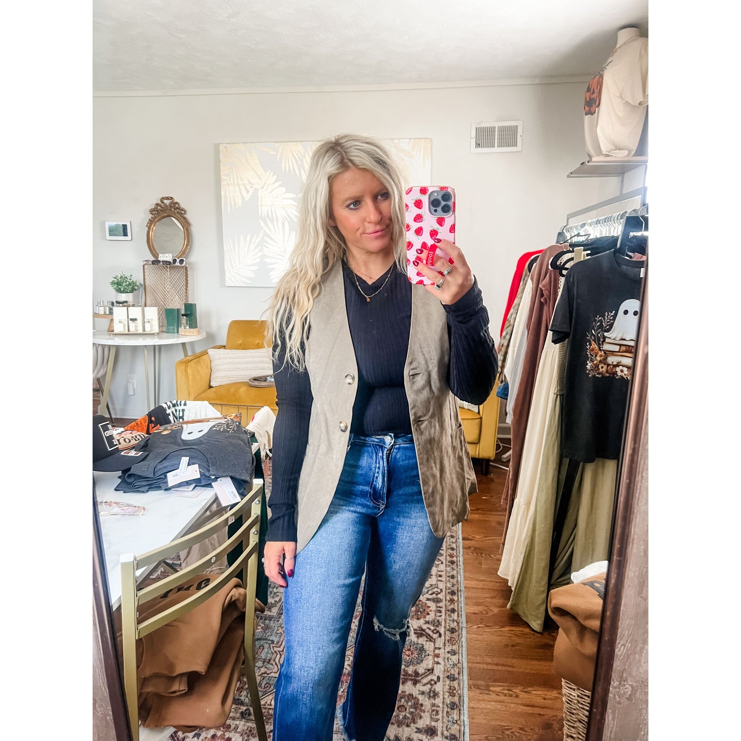 Tailored Button Down Vest