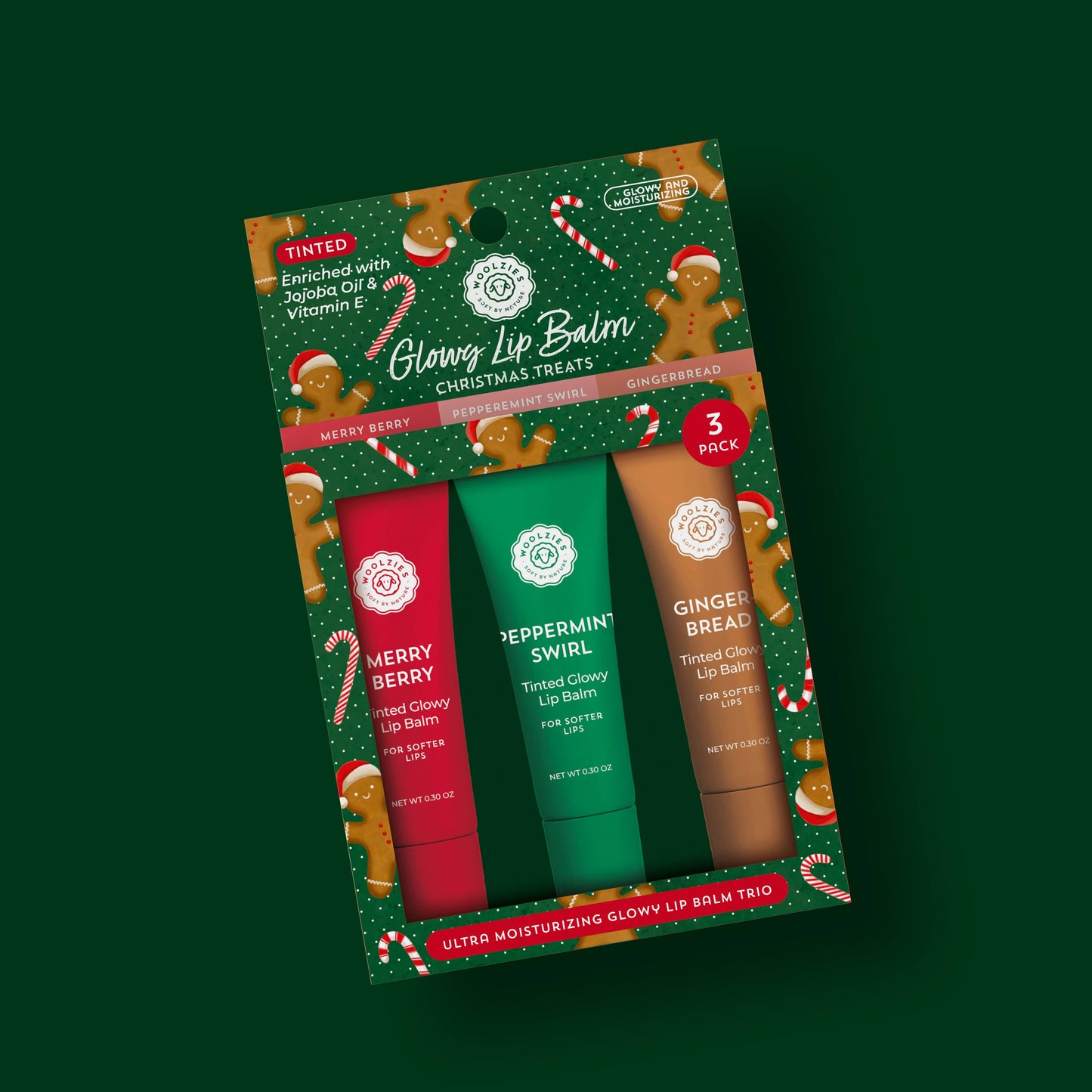 Christmas Treats Glowy Lip Balm Trio