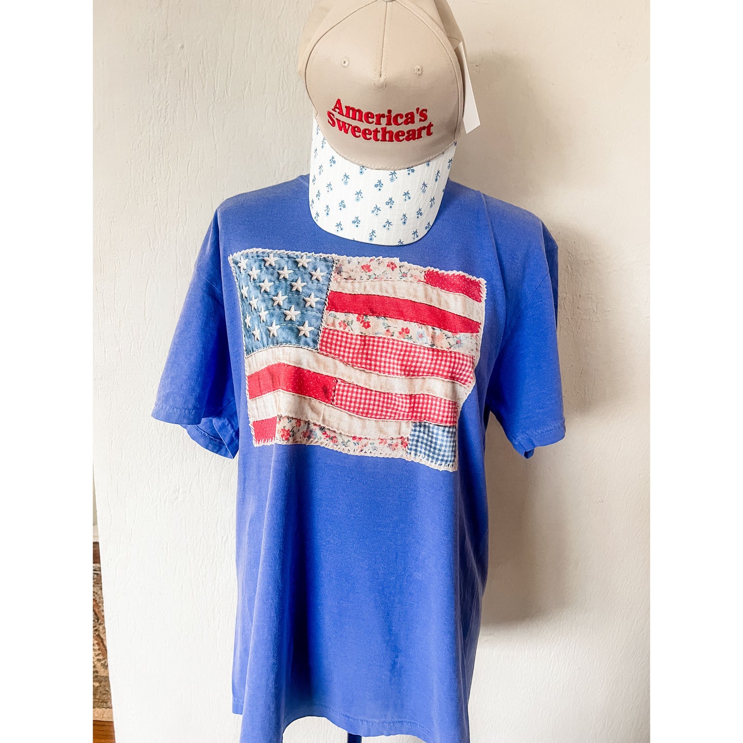 Quilted Flag Tee
