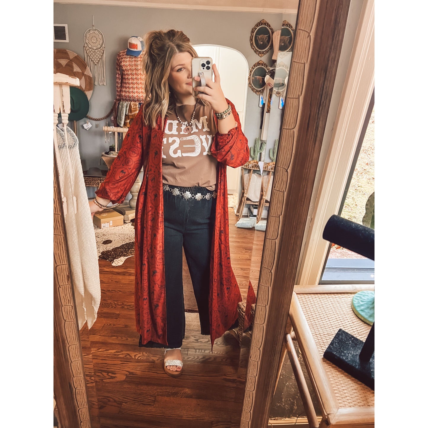 Cowgirl Collage Duster