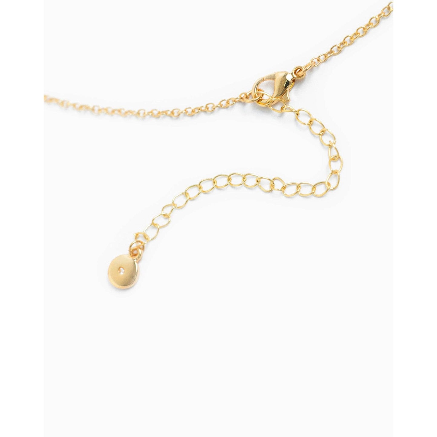 Pave Horsebit Y Drop Necklace
