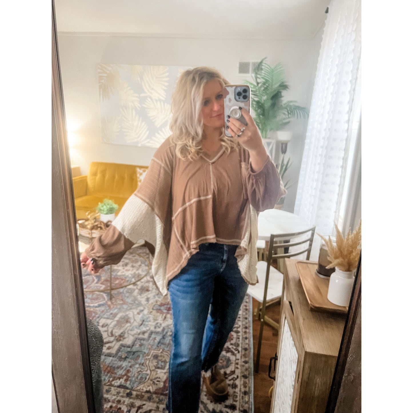Mocha Ribbed Top