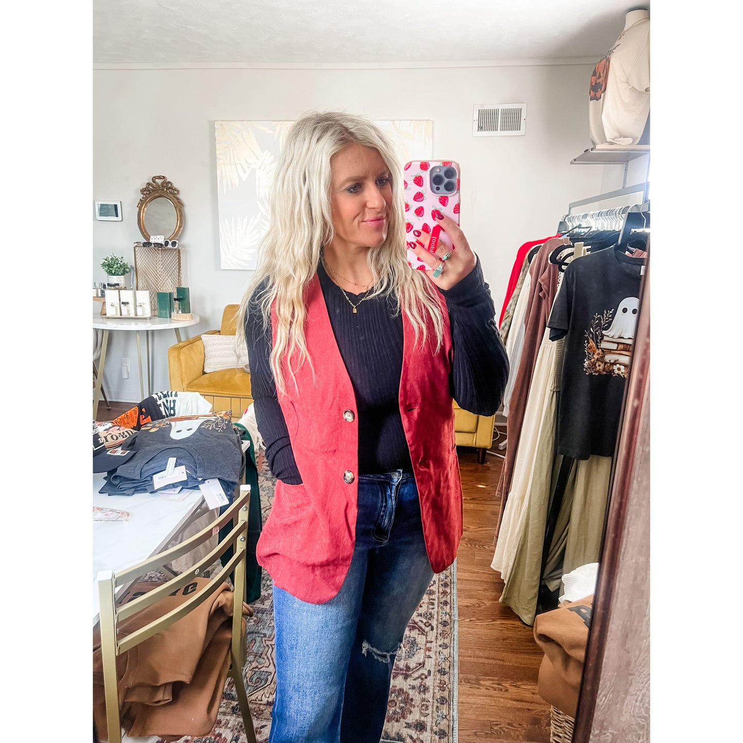 Tailored Button Down Vest
