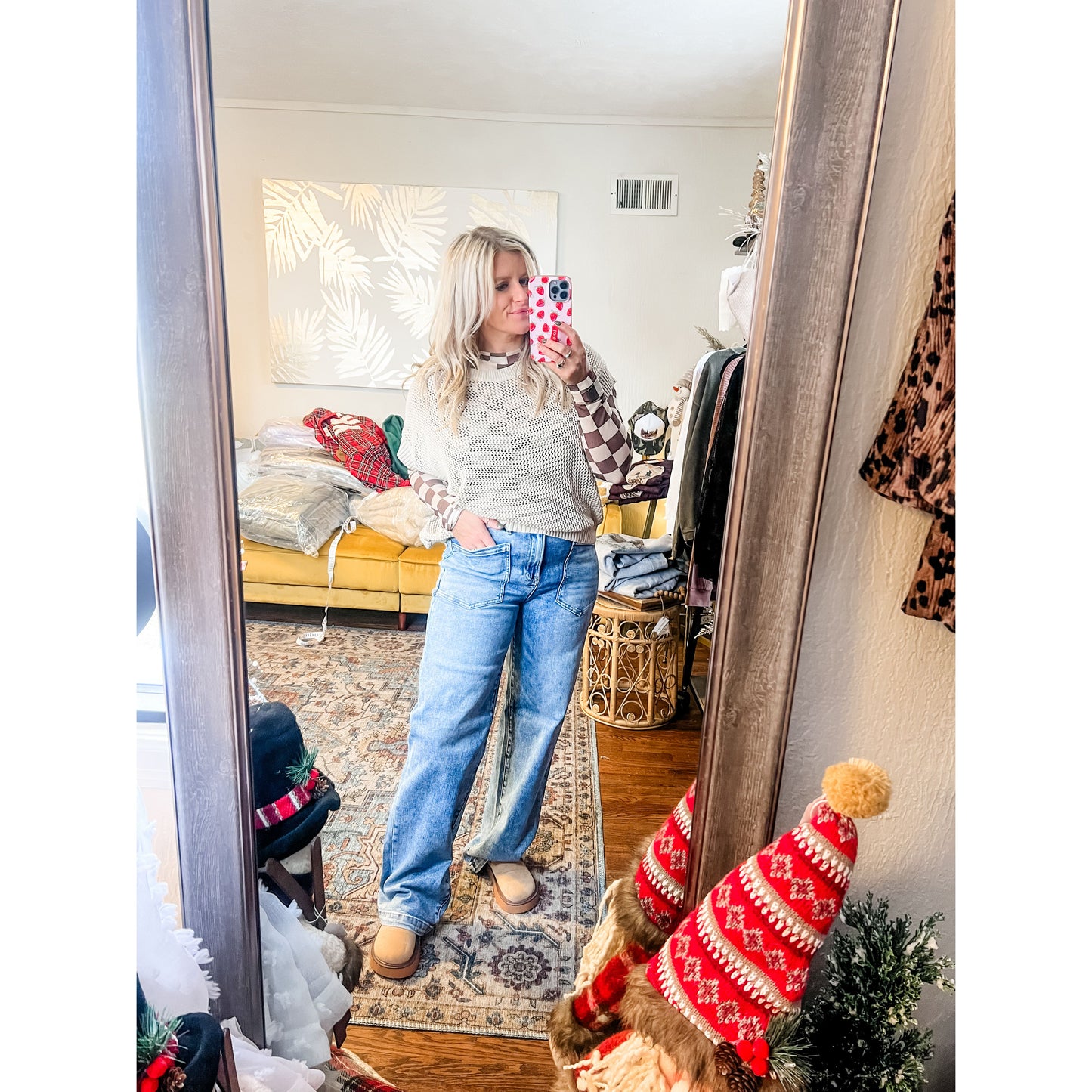 Slouchy Patch Pocket Jean