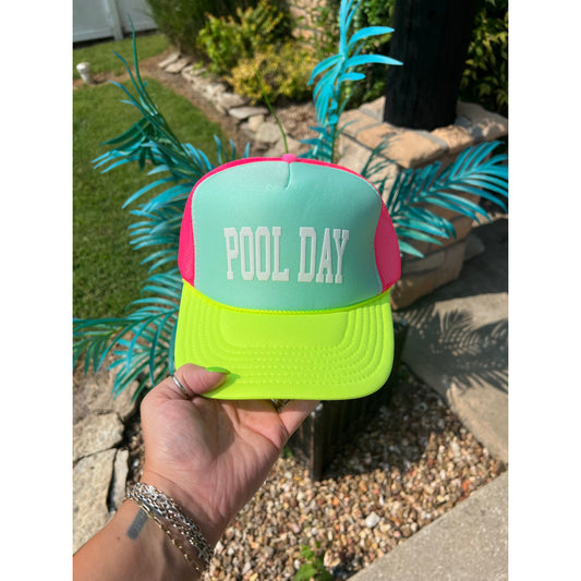 Pool Day Trucker Hat