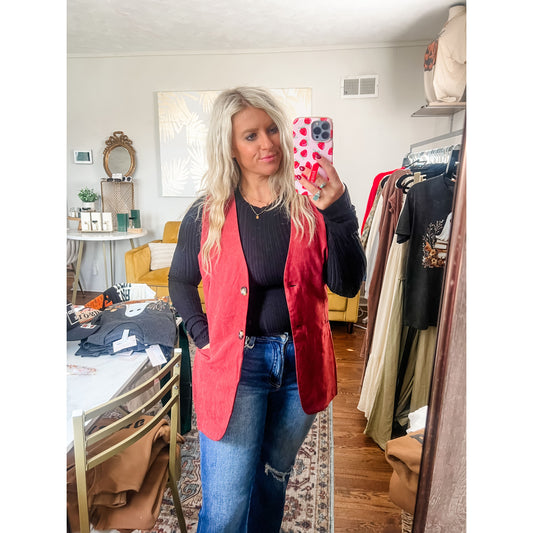 Tailored Button Down Vest