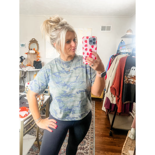 Boxy Camo Tee