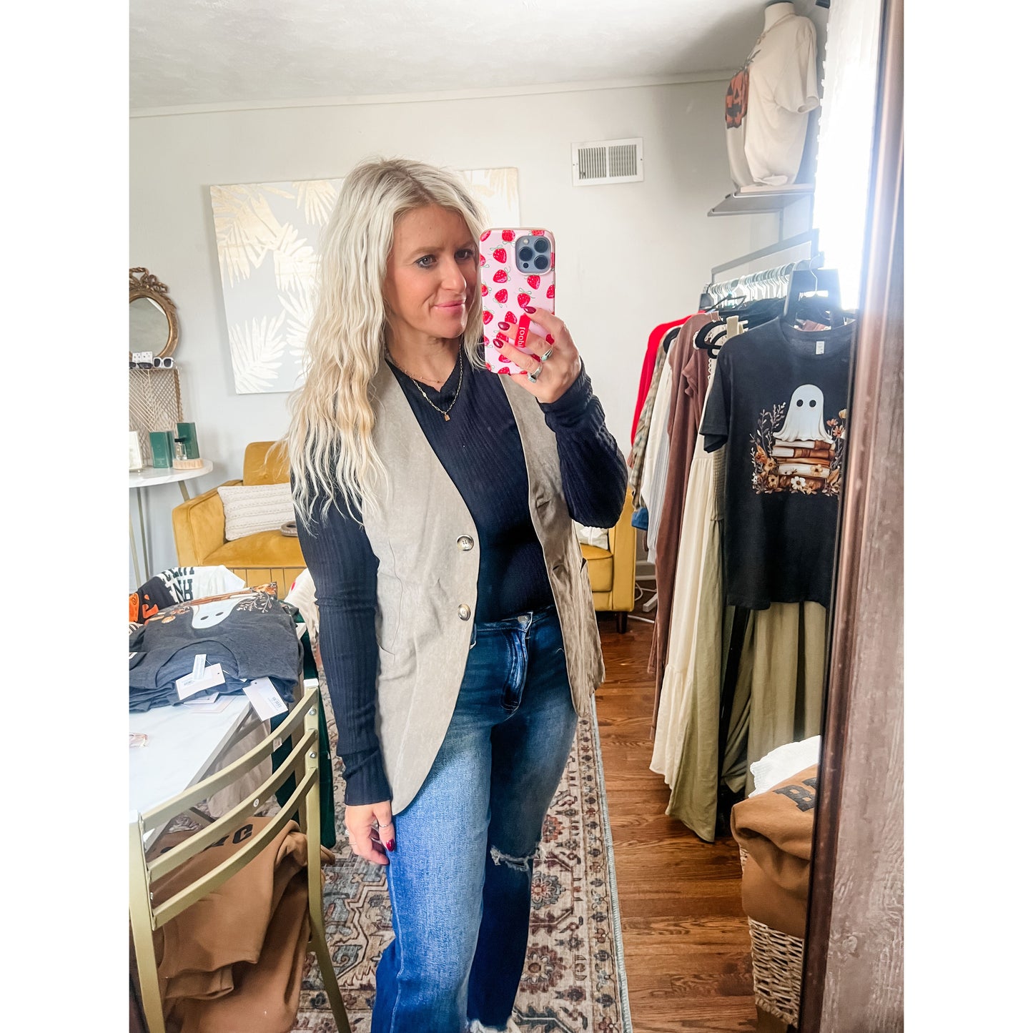 Tailored Button Down Vest