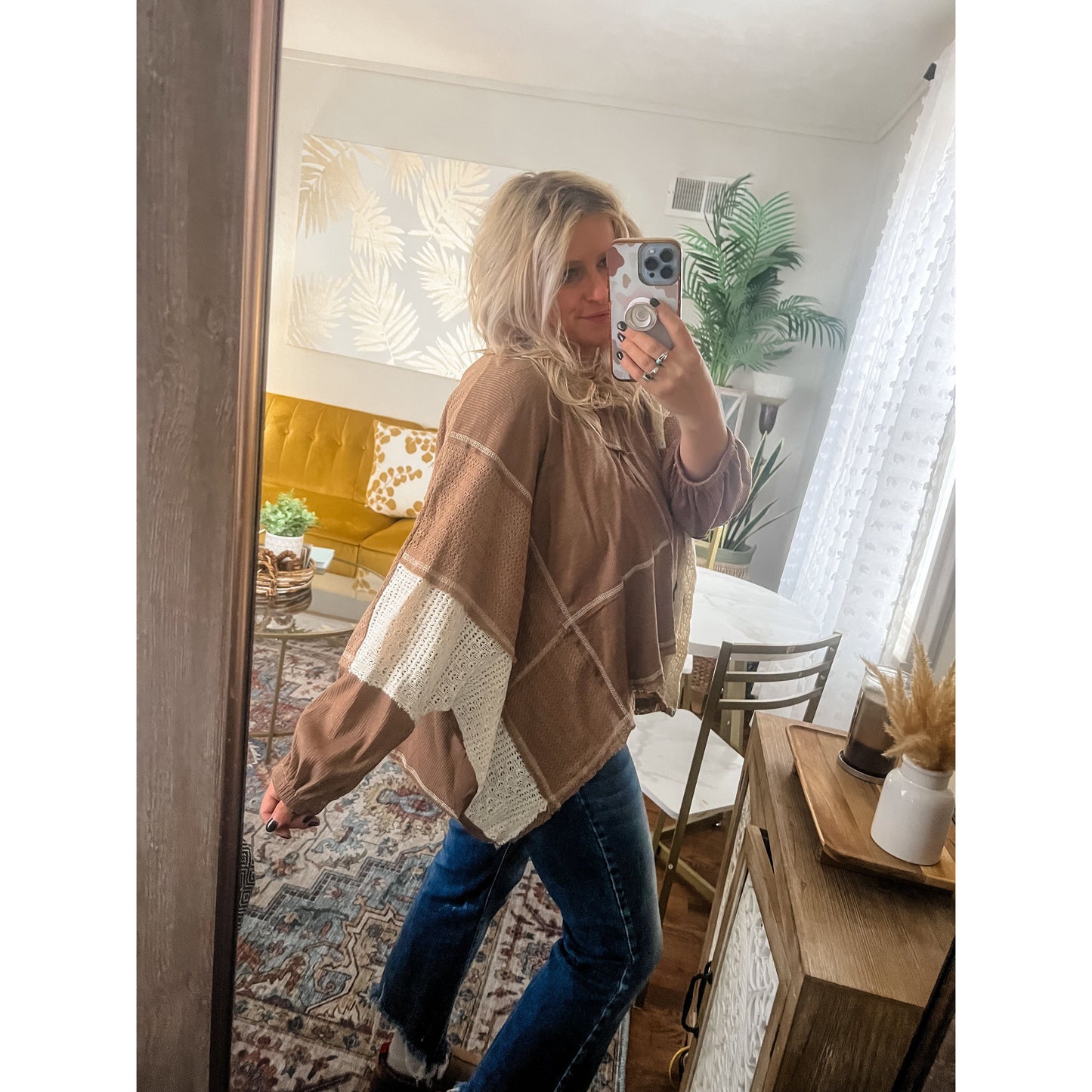 Mocha Ribbed Top