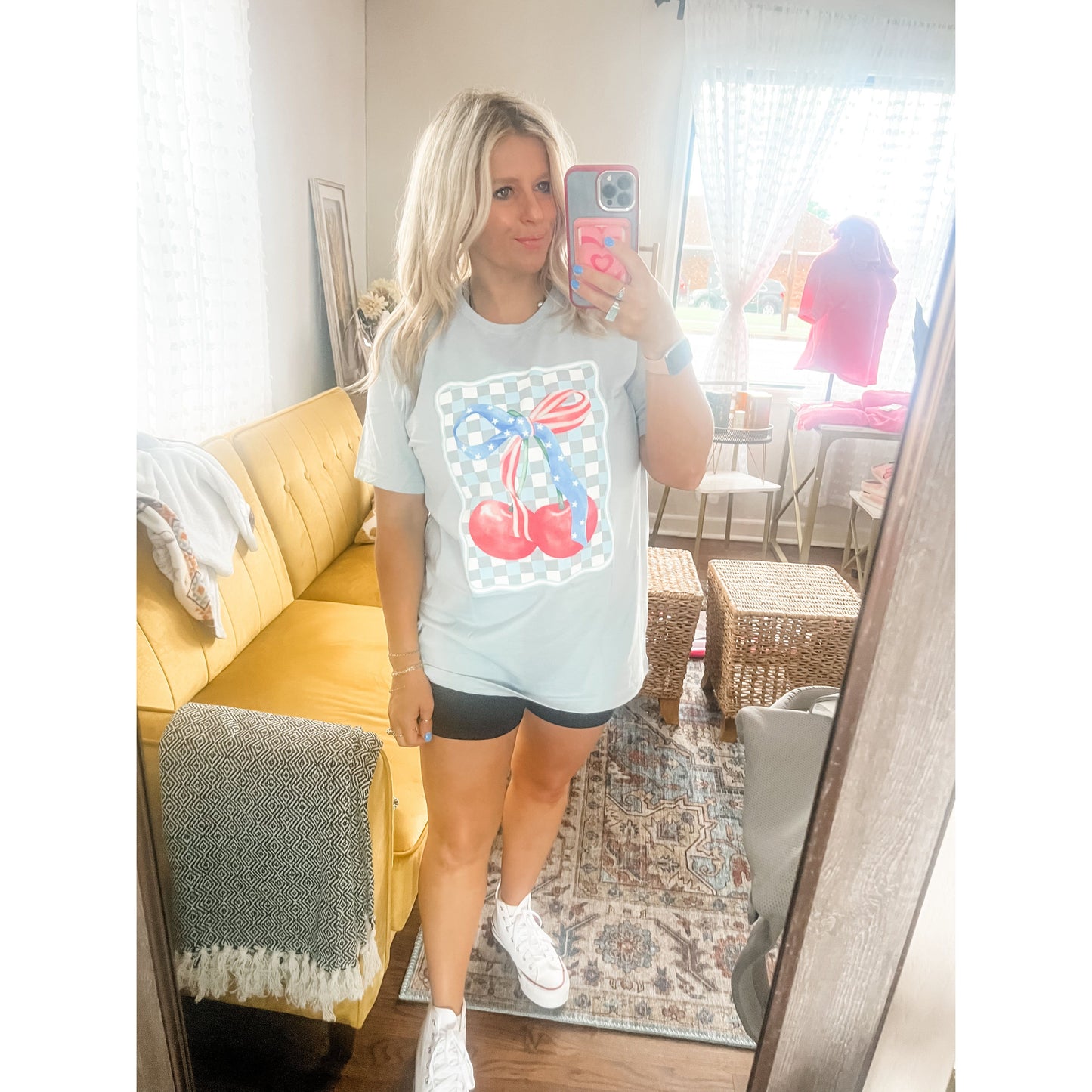 America Cherry Bow Tee