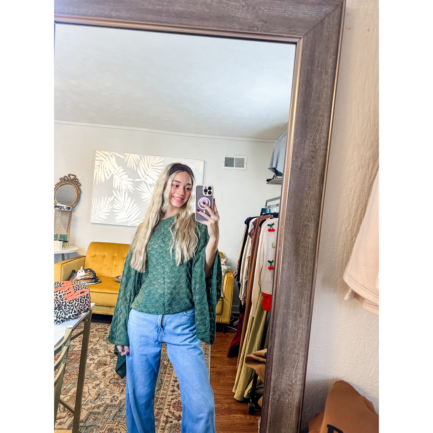 Free Spirit Bell Sleeve Top