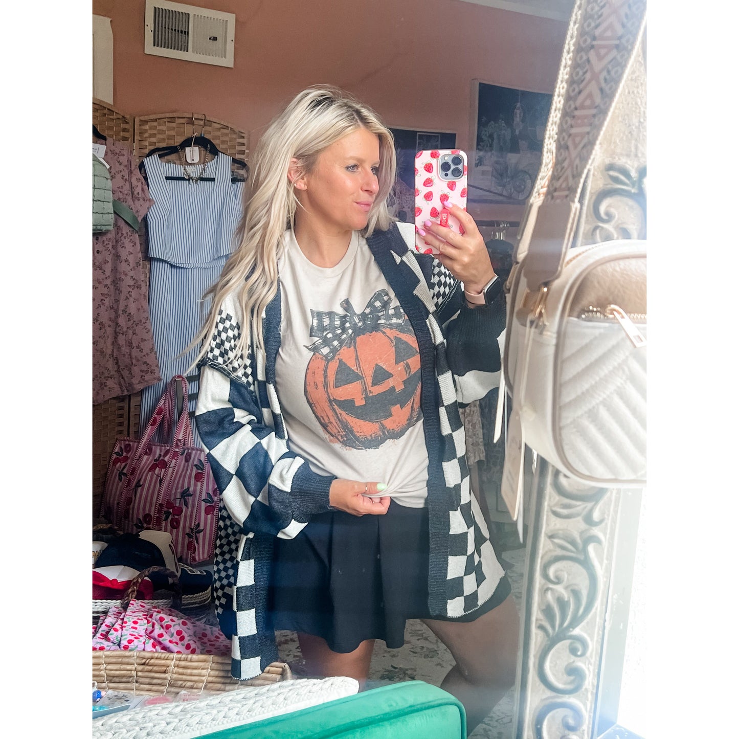 Jack O Lantern Bow Tee
