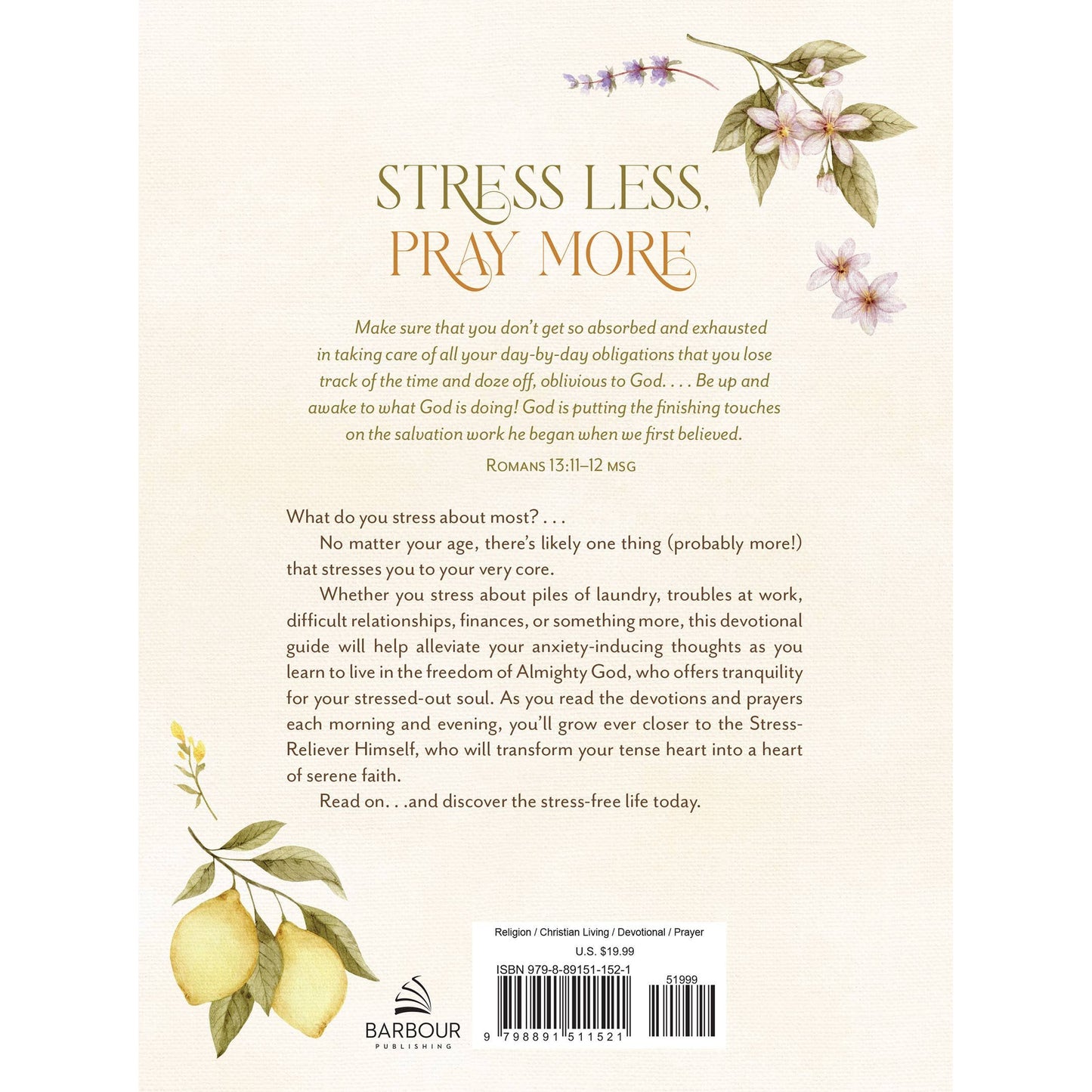 Stress Less, Pray More for Morning and Evening