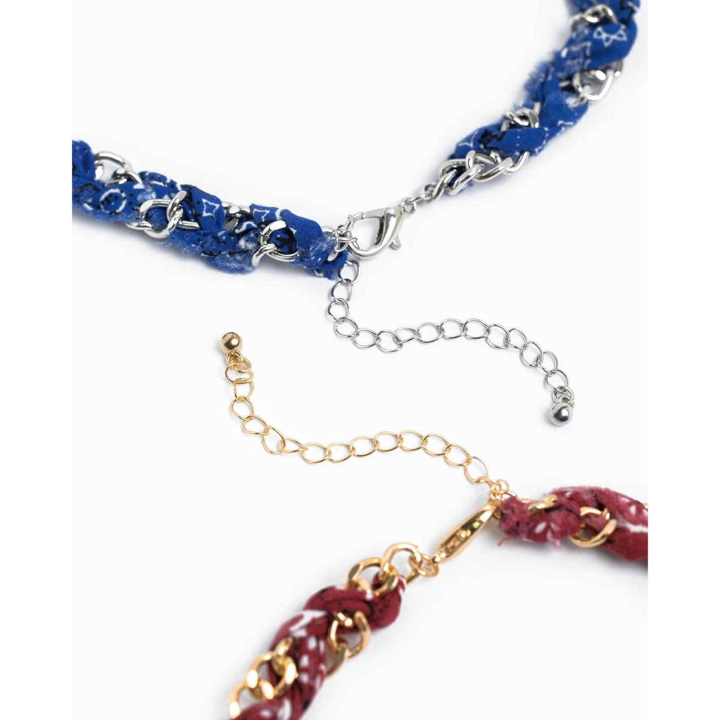 Paisley Scarf Western Concho Multi Charm Necklace