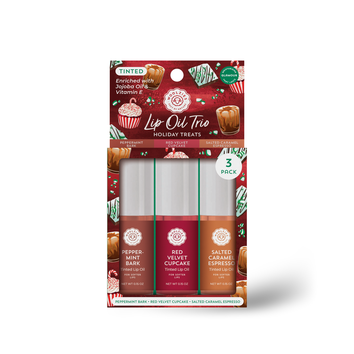 Tinted Lip Oil Trio – Holiday Treats