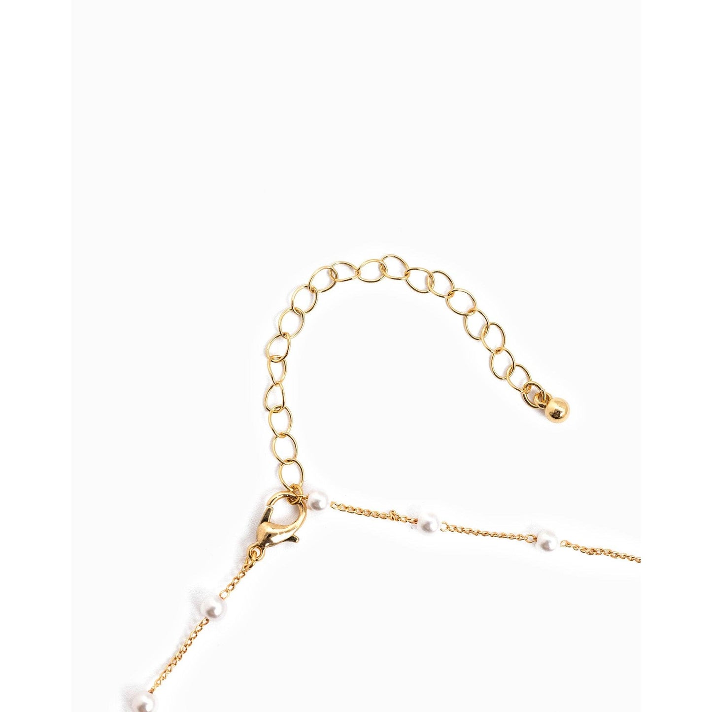 Pearl Flower Multi Charm Necklace