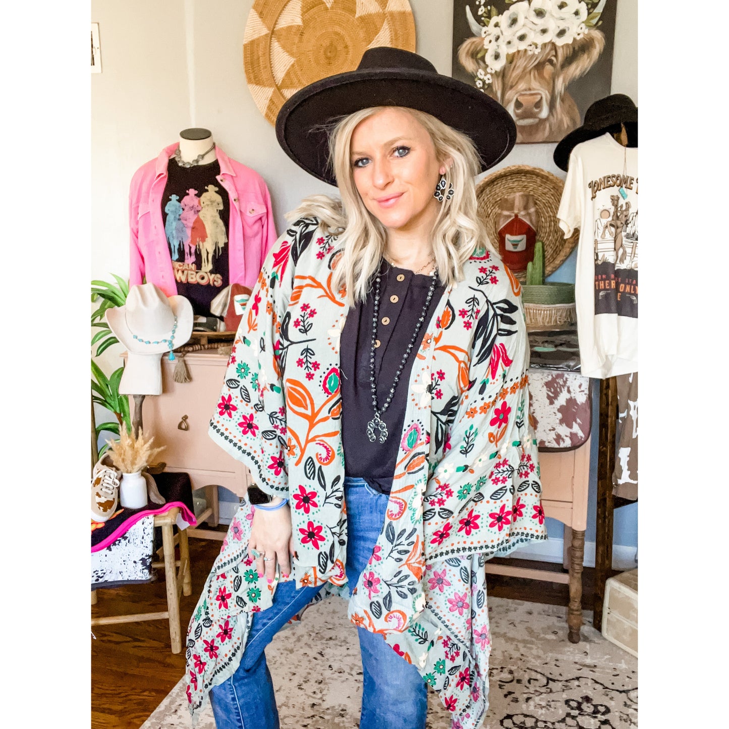 All I Need Flowy Kimono