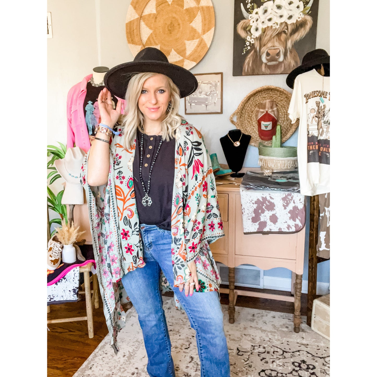 All I Need Flowy Kimono