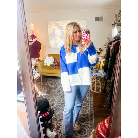 Striped Color Block Sweater