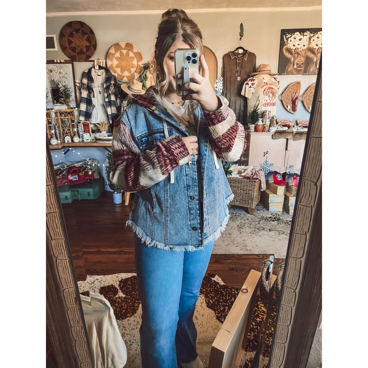 Flannel Denim Jacket