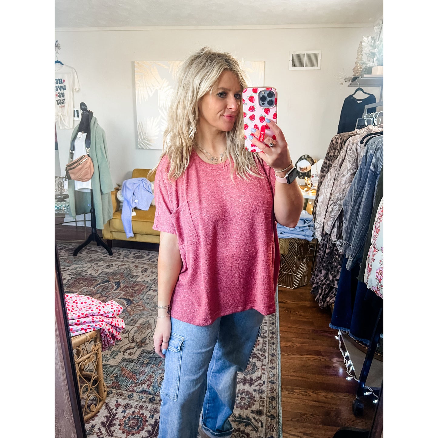 Oversized Pocket Top