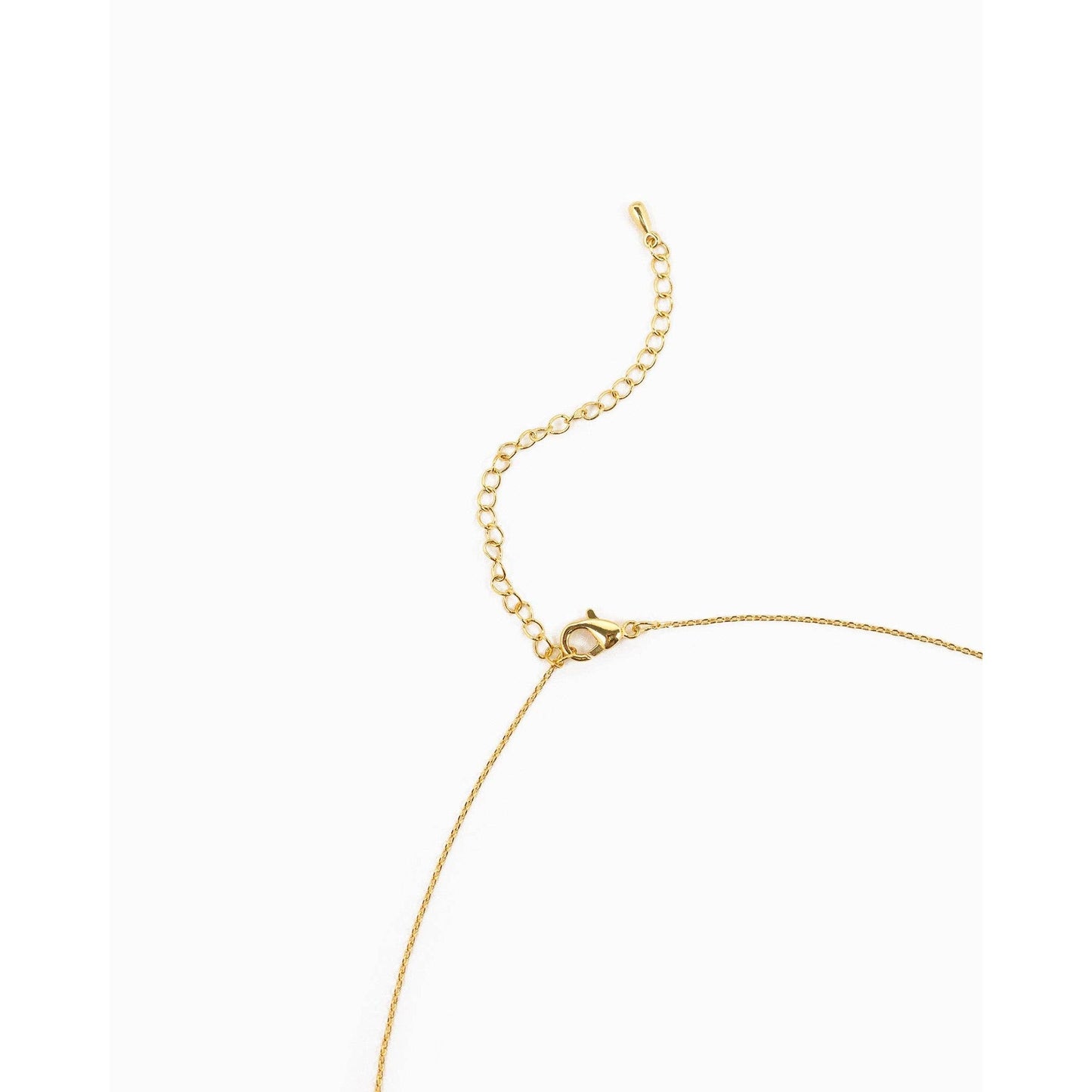 CZ Rondelle Charm Pendant Necklace