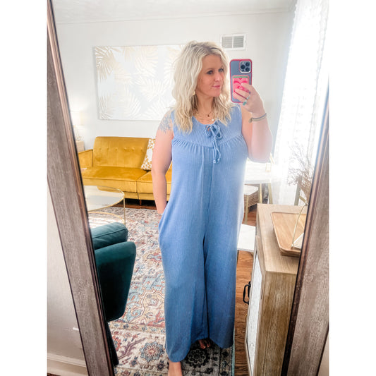 Vintage Ribbed Jumpsuit
