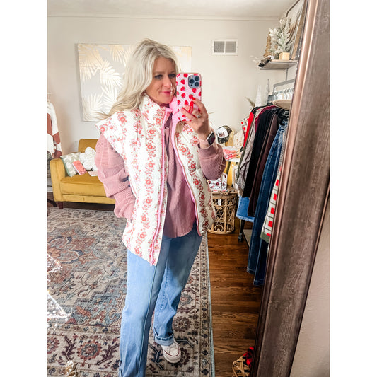 Petal Puffer Vest