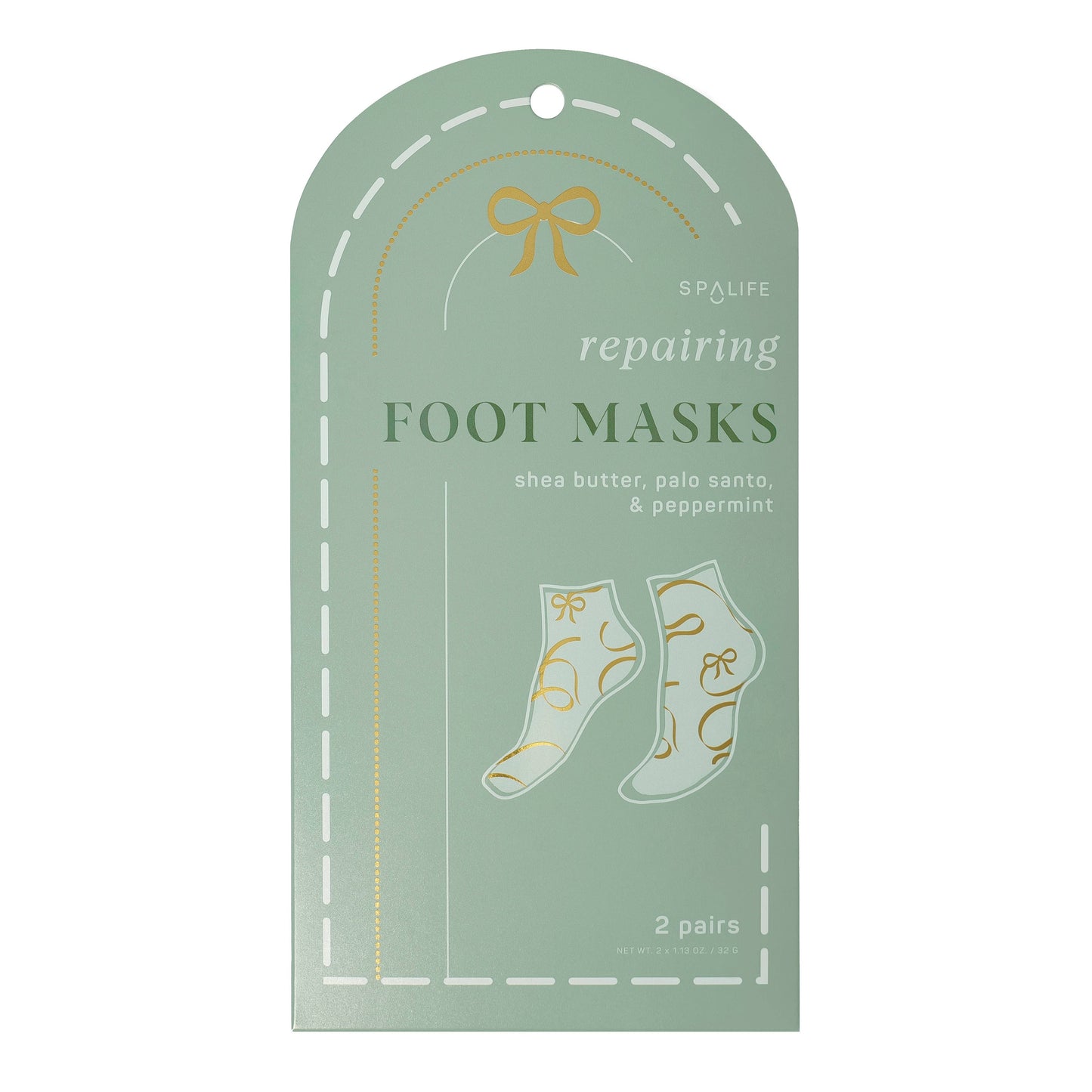 Christmas Holiday Foot Mask with Palo Santo & Peppermint 2ct