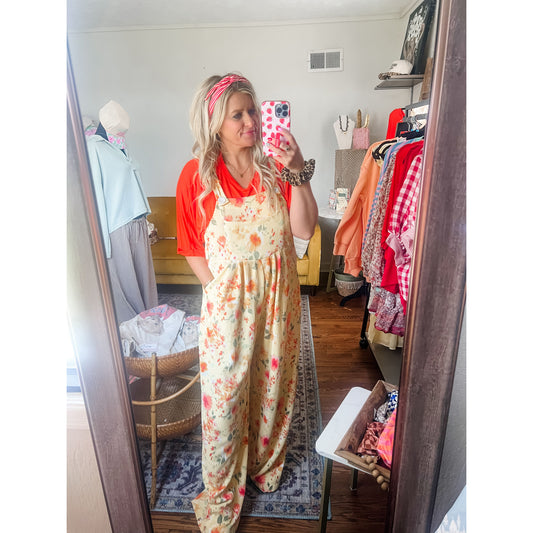 Floral Boho Overalls