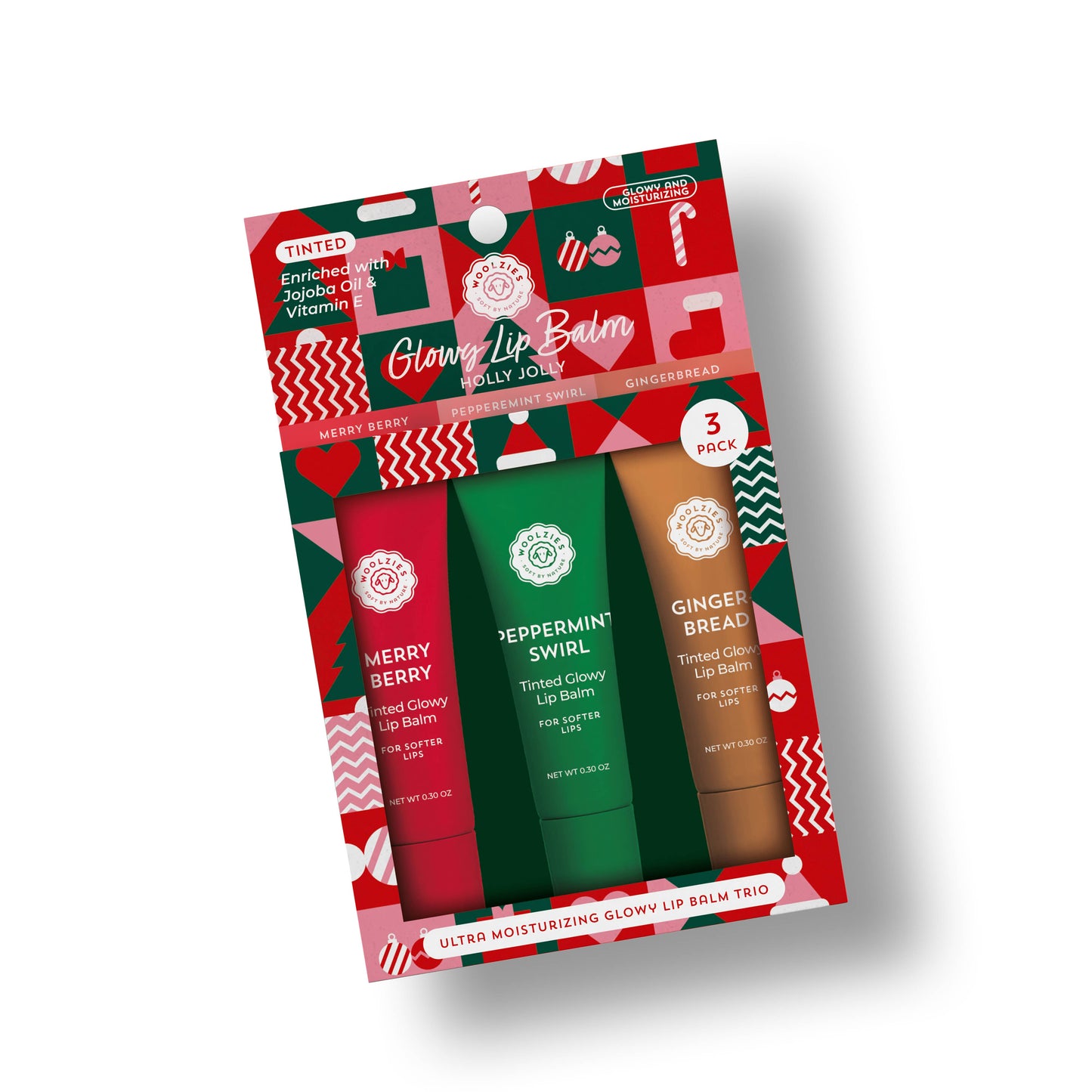 Holly Jolly Glowy Lip Balm Trio