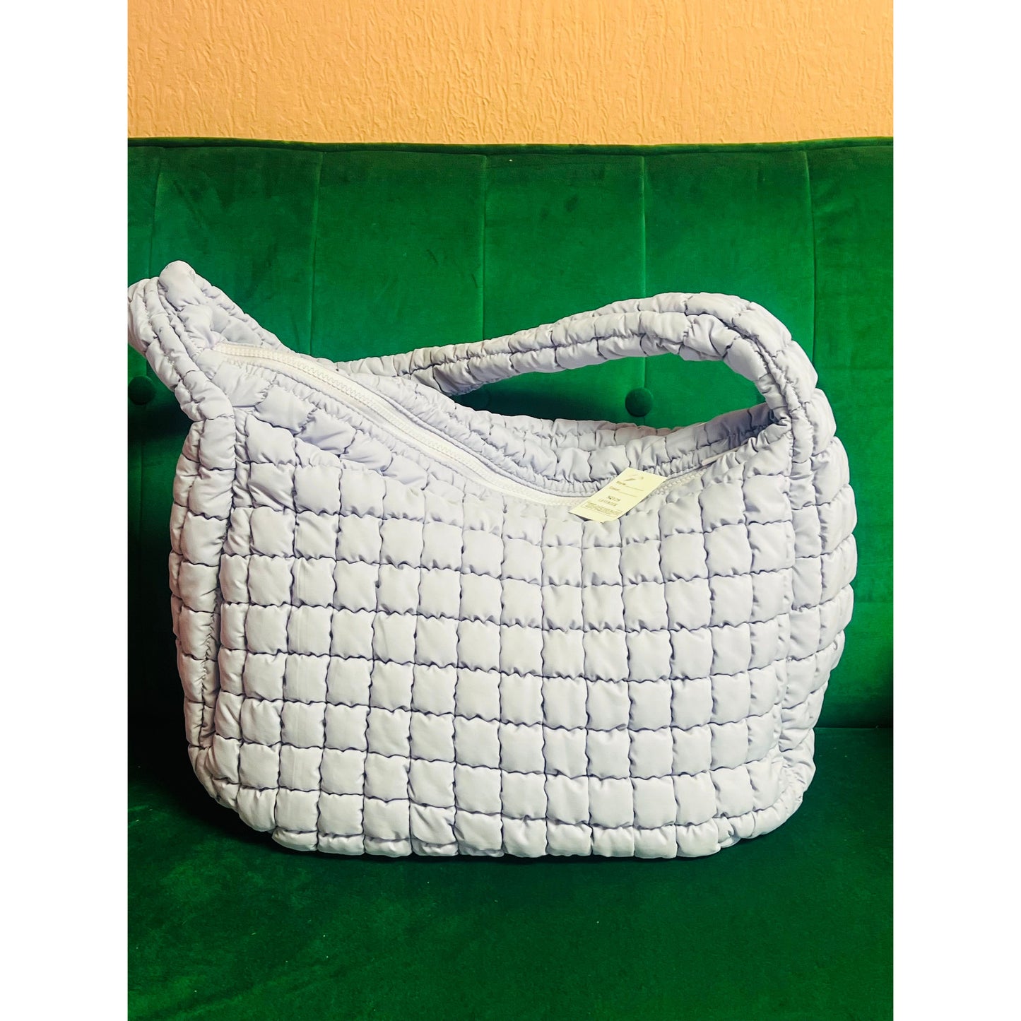 Oversized Quilted Hobo Bag
