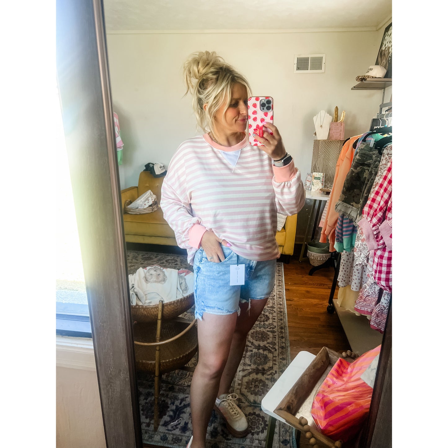 Wild Hem Denim Shorts