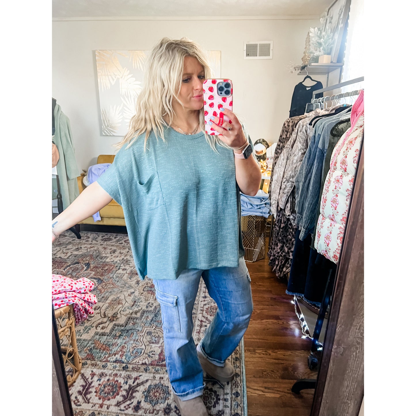 Oversized Pocket Top