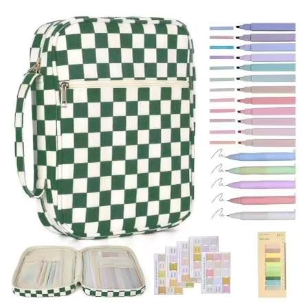 Corded Checkered Bible Case Sets