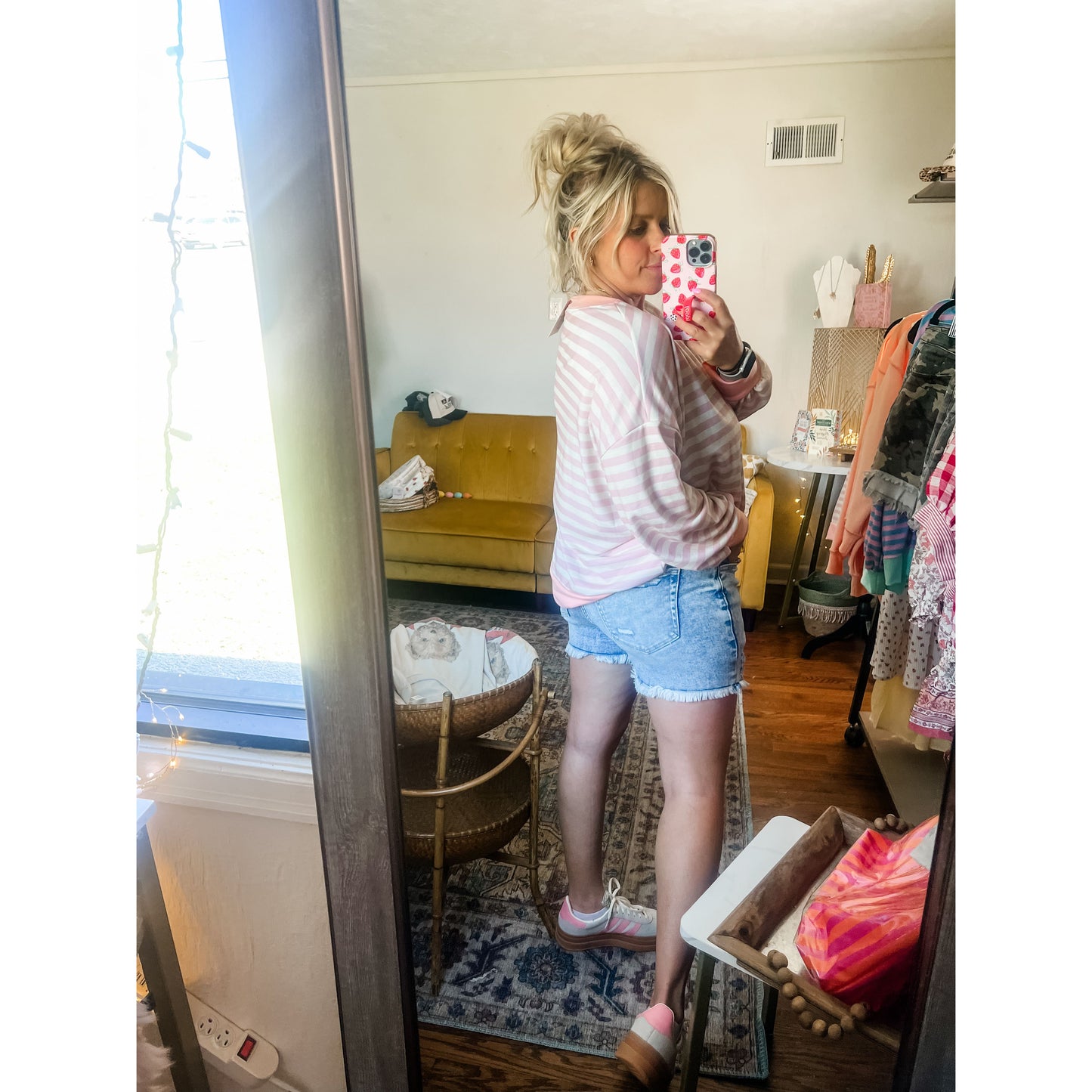 Wild Hem Denim Shorts
