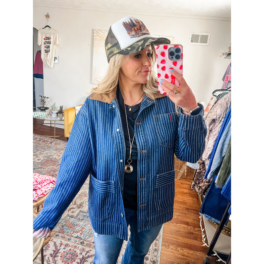 Striped Denim Jacket