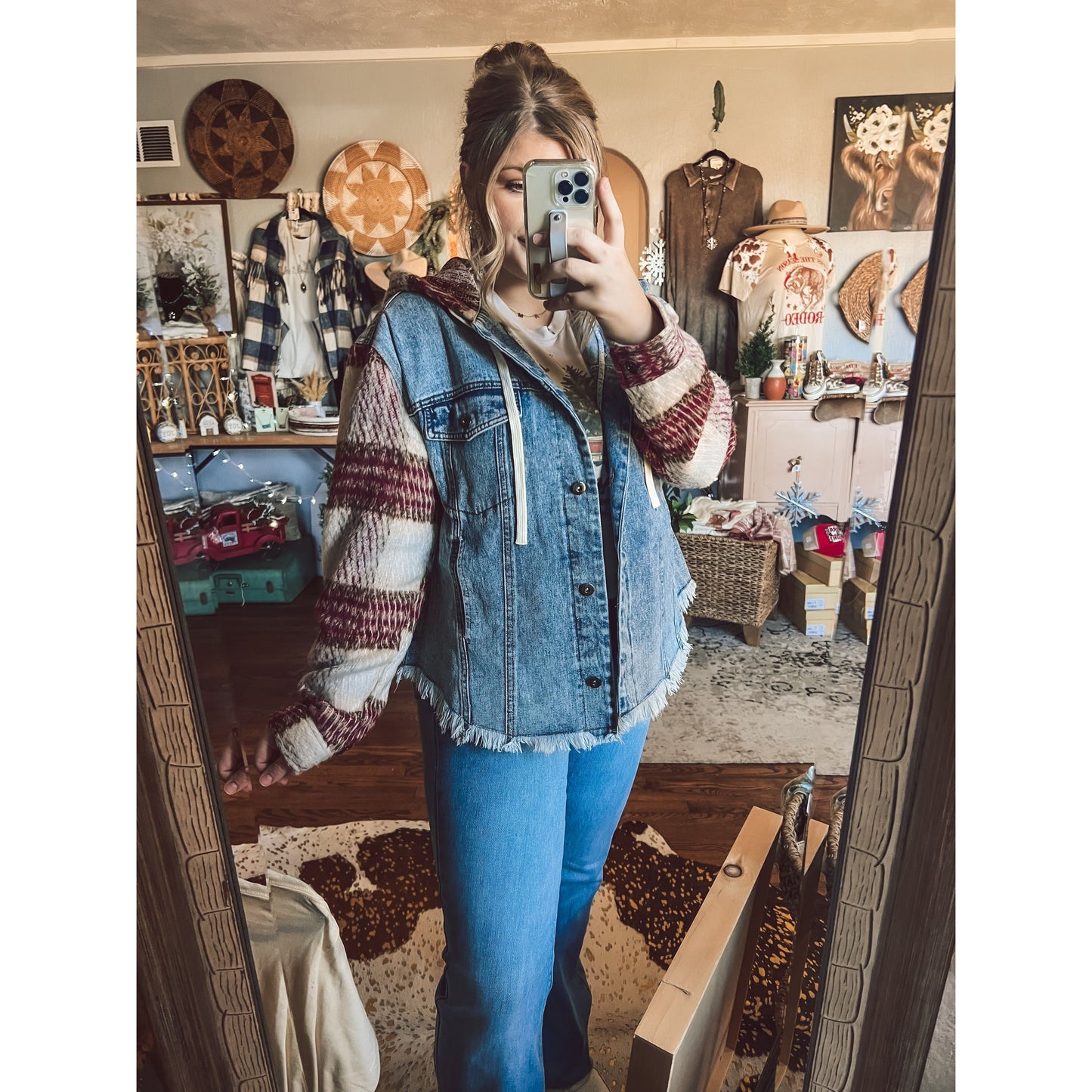 Flannel Denim Jacket